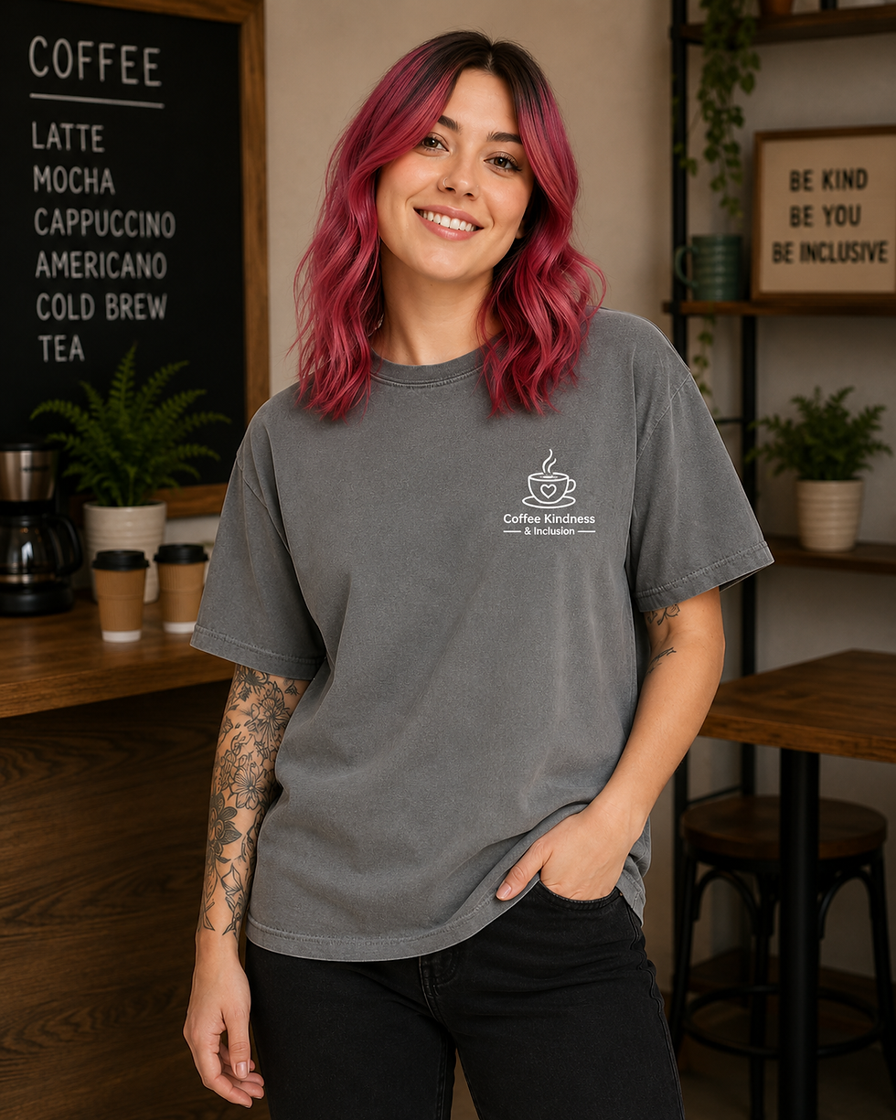 Comfort Color Granite CKI tshirt mug logo