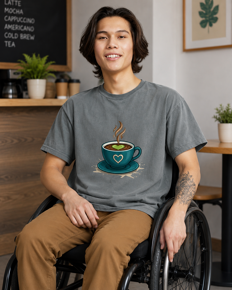 Comfort Color Granite CKI tshirt mug logo