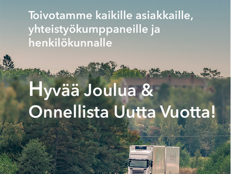 Hyvää Joulua ja Onnellista Uutta Vuotta!