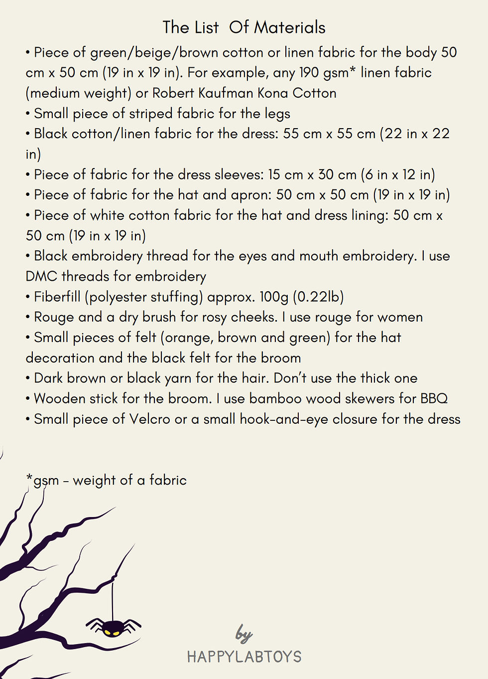 Thumbnail: Happylabtoys - Witch Doll Sewing Pattern & Tutorial