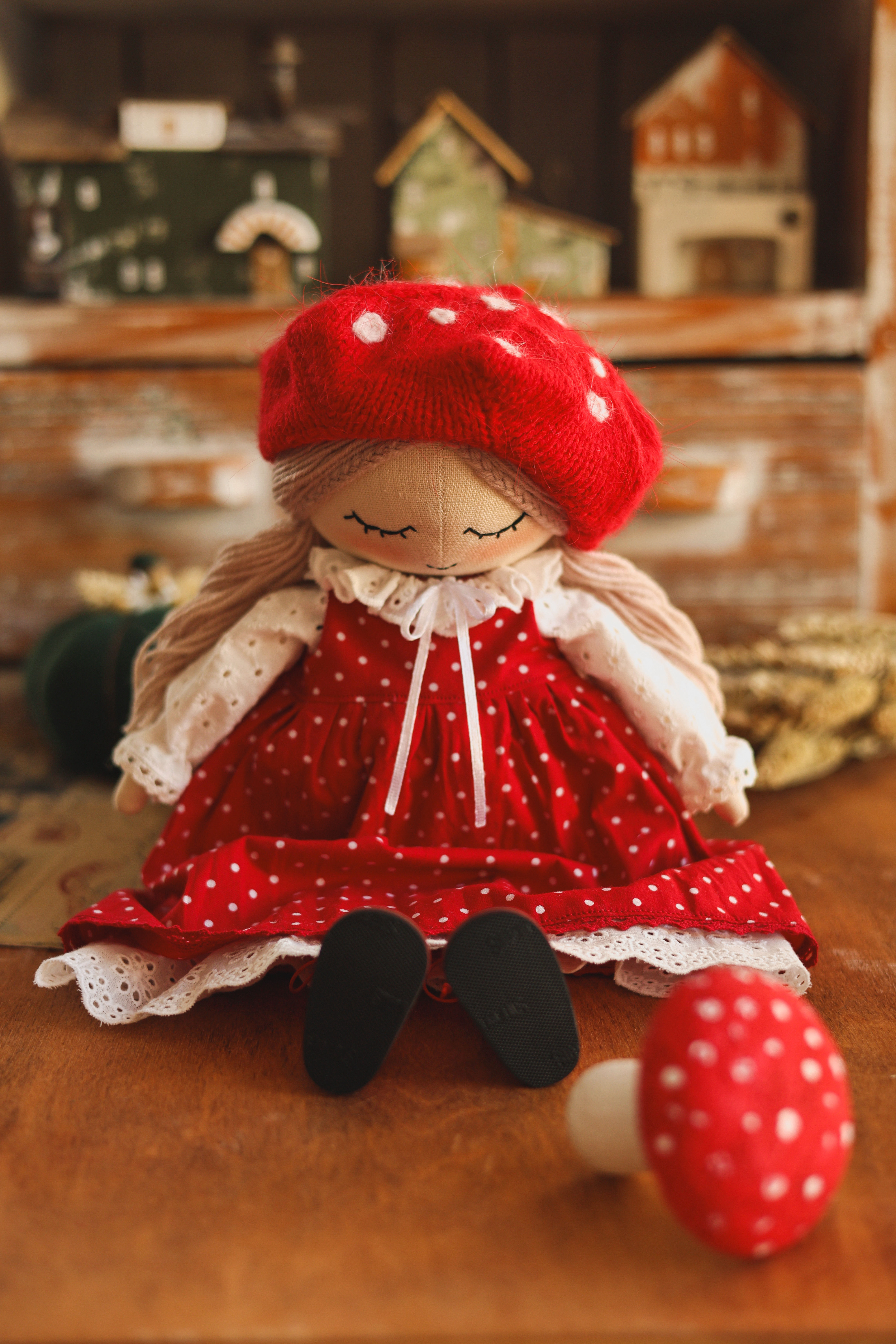 Happylabtoys - Handmade Mushroom Doll