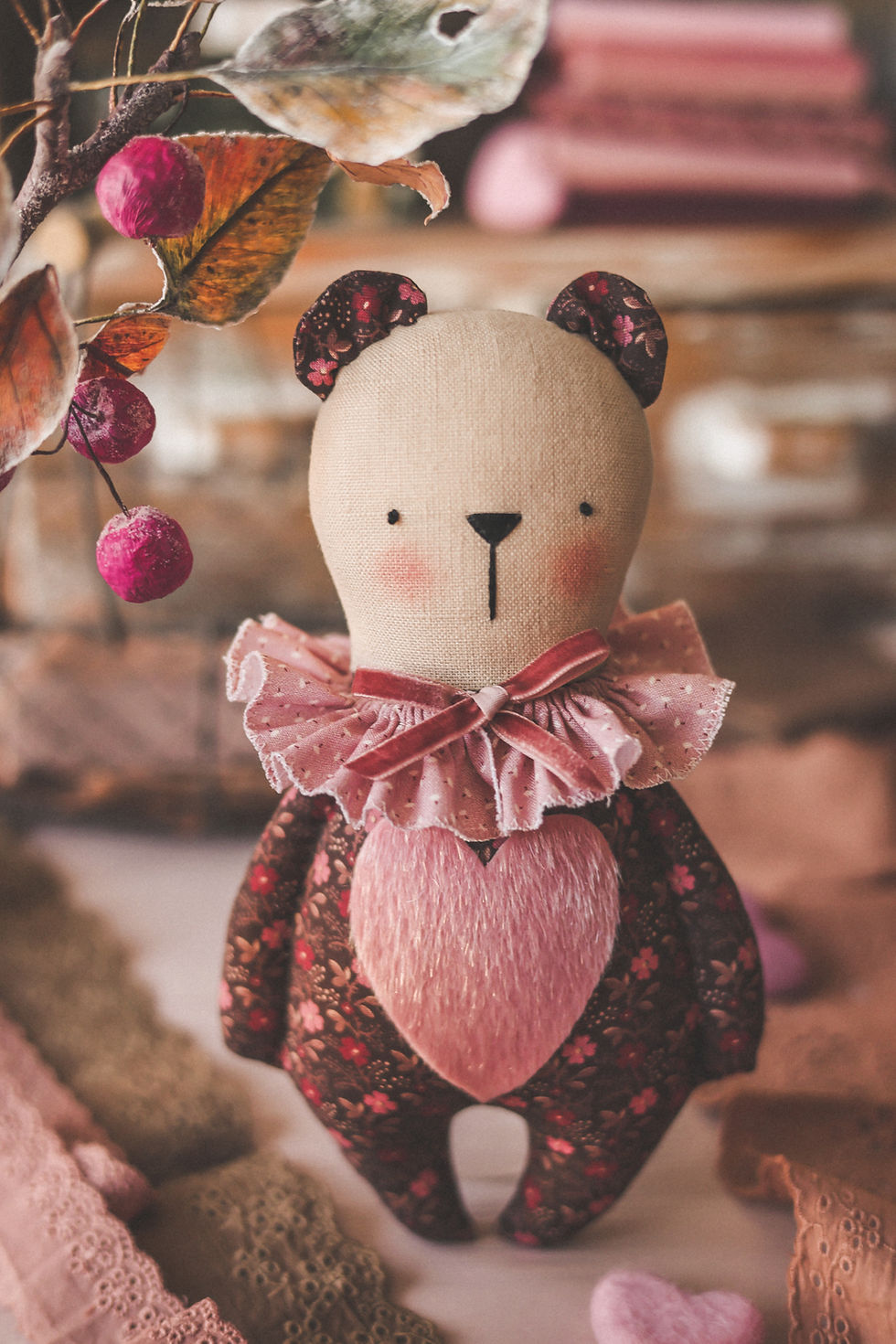 Thumbnail: Happylabtoys - Valentines Day Bear Sewing Pattern & Tutorial