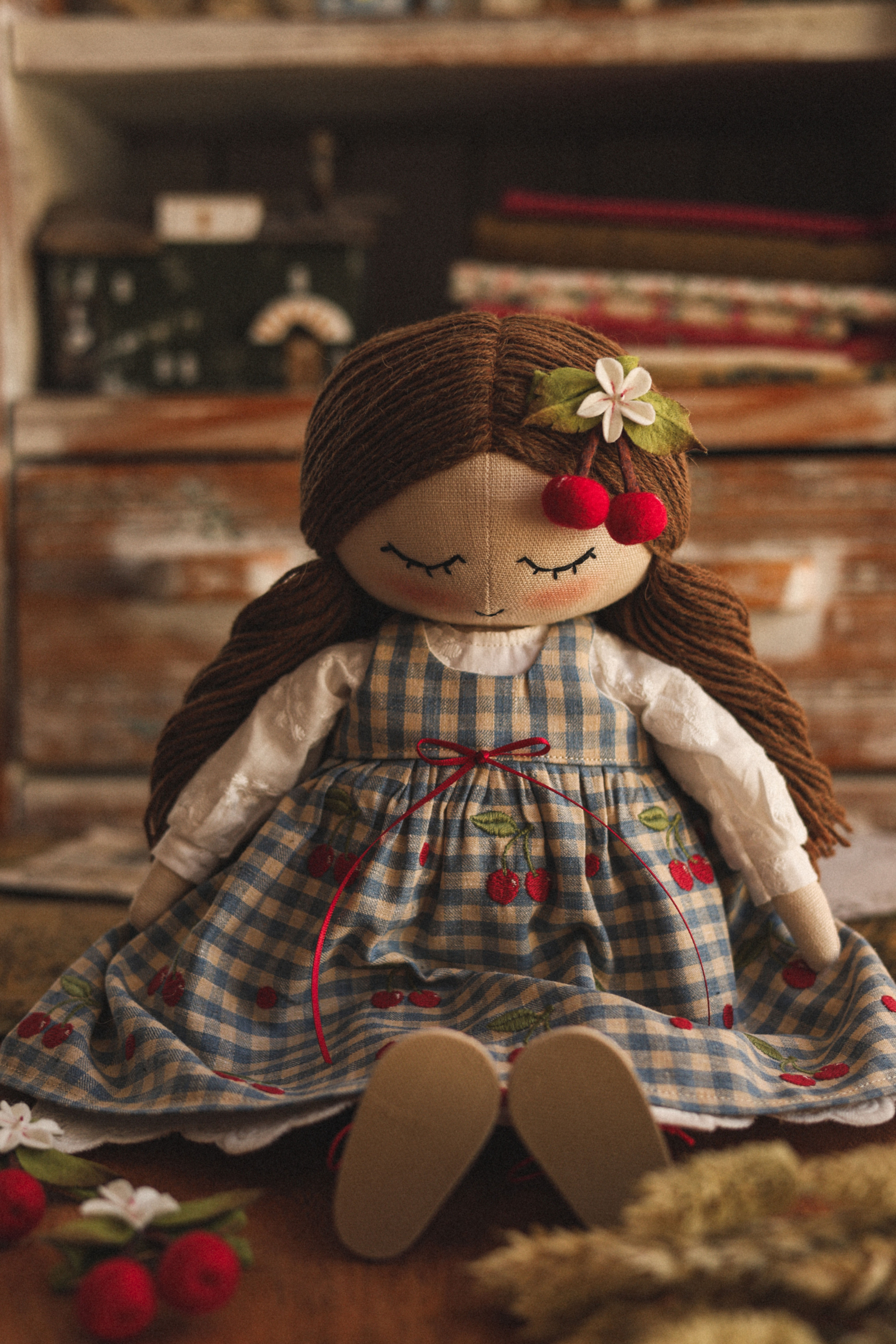 Happylabtoys - Handmade Cherry Doll