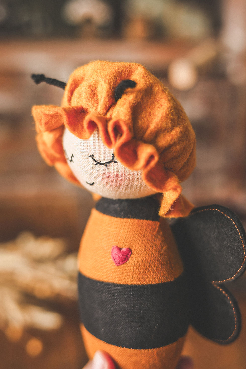 Thumbnail: Happylabtoys - Bee and Ladybug Dolls Sewing Pattern & Tutorial
