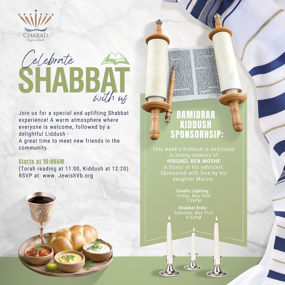 Shabbat at Chabad - Bamidbar