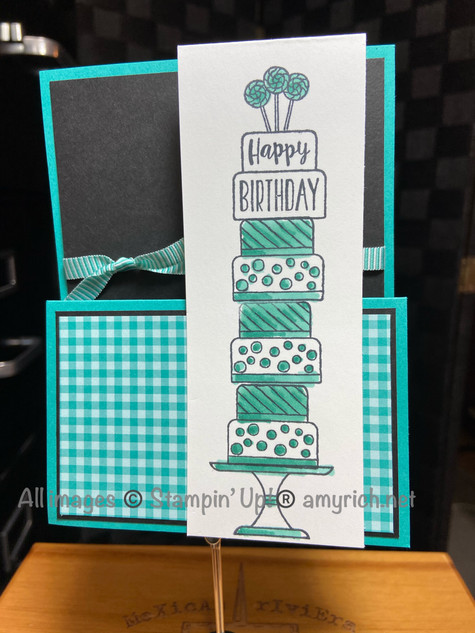 Stacked Cake Z-fold card