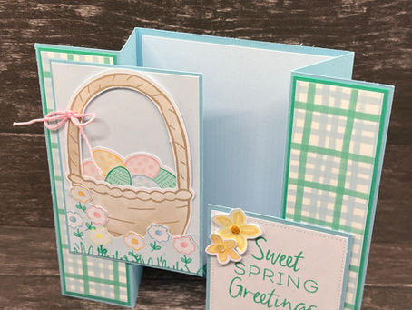 A Modified Gate-fold Card with Paper Pumpkin