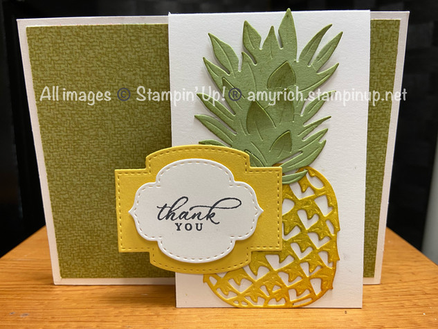 Pineapple Fun Fold - Tropical Oasis