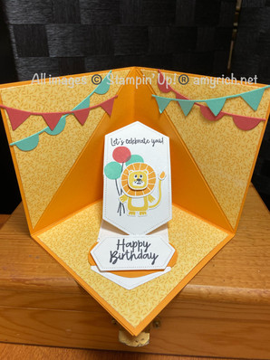 Peek-a-boo Tent Fold card