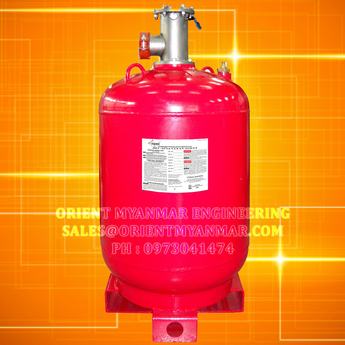 1000 LB Clean Agent Cylinders