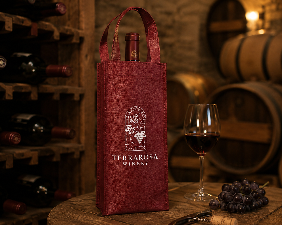 BORSA TESSUTO NON TESSUTO porta vino personalizzata