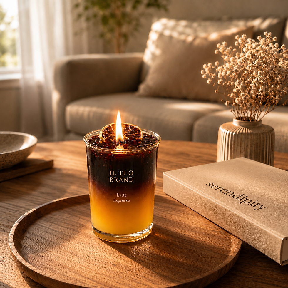 candela personalizzata per private label