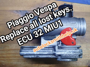 Piaggio Vespa ECU 32 MIU1 Lost Key Replacement Made Easy