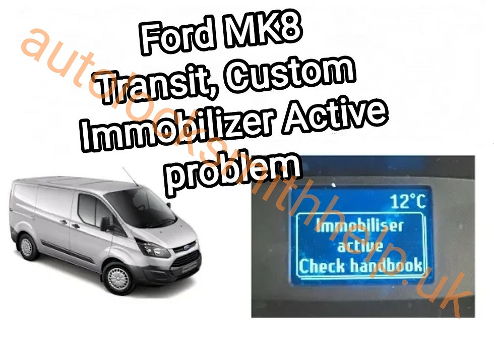 Ford "Immobilized Active" error
