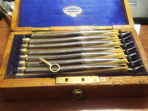 Opening the box to store straight razors when the keys are lost.