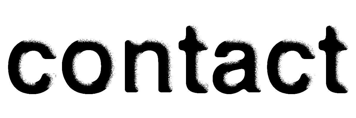 animated text reading 'contact'