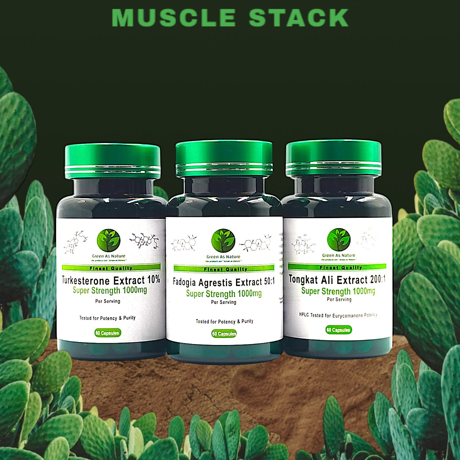 Turkesterone, Tongkat and Fadogia Bundle Deal