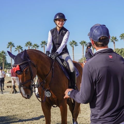 Chris Fellers coaches longtime equestrian student and friend at Desert Horse Park