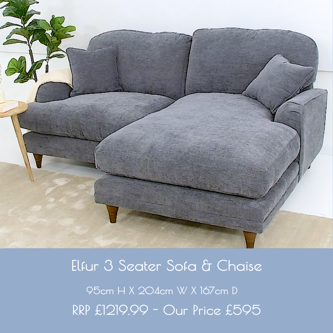 Elfur 3 Seater Sofa & Chaise