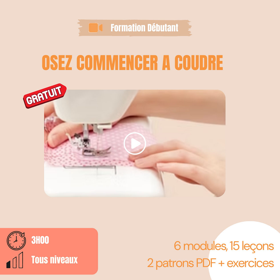 commencer la couture