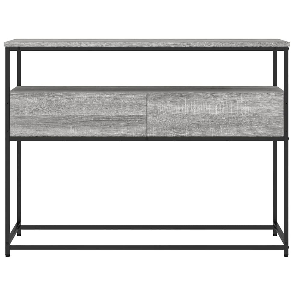 Миниатюра: Конзолна маса сив сонома 100x40x75 см инженерно дърво