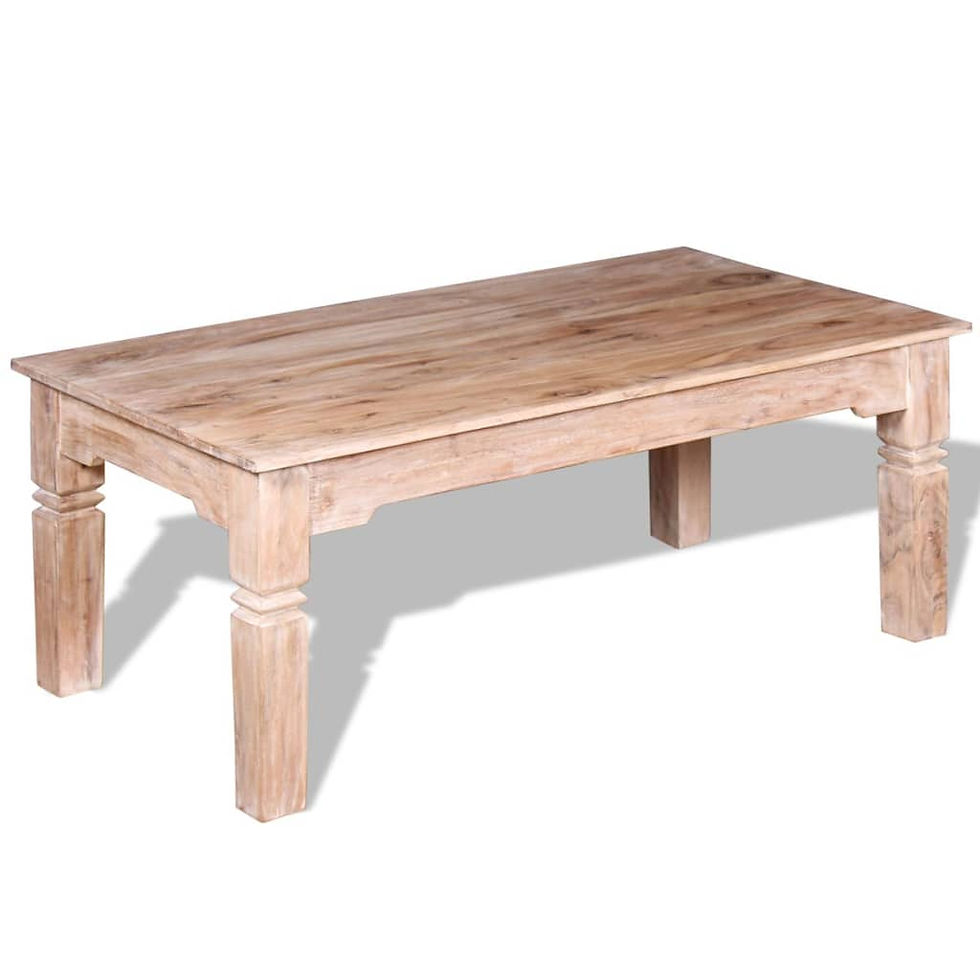 Миниатюра: Маса за кафе акациева дървесина 110x60x45 cм