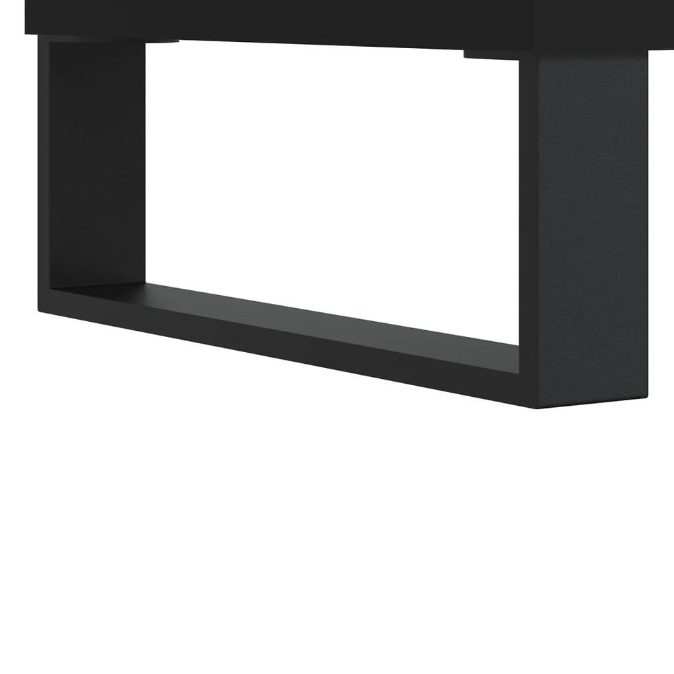 Миниатюра: Кафе маси 2 бр черни 50x46x35 см инженерно дърво