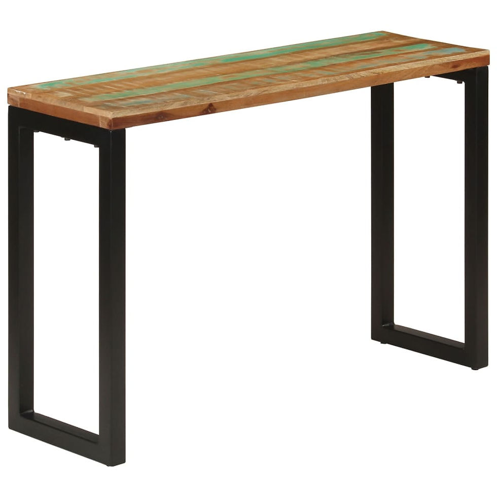 Миниатюра: Конзолна маса 110x35x75 cм регенерирано дърво масив