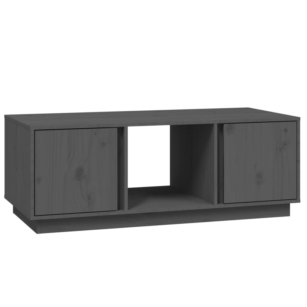 Кафе маса сива 110x50x40 см бор масив