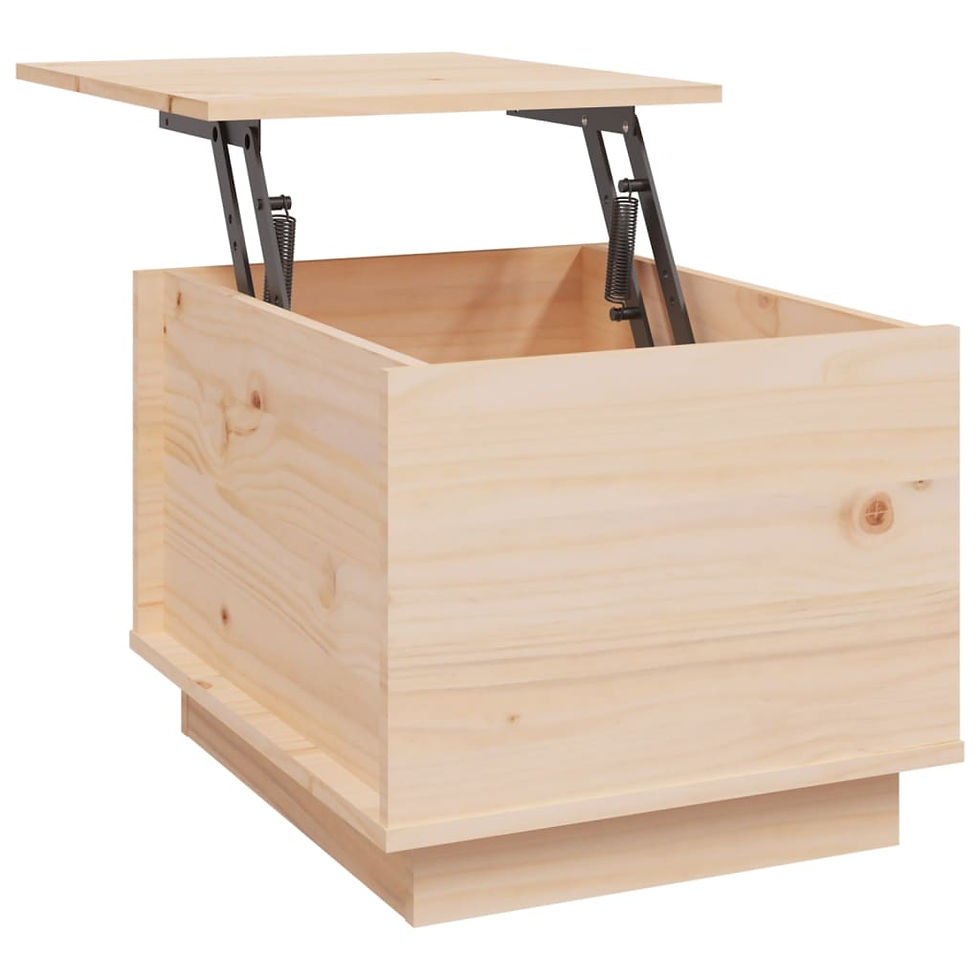 Миниатюра: Кафе маса 40x50x35 см борово дърво масив