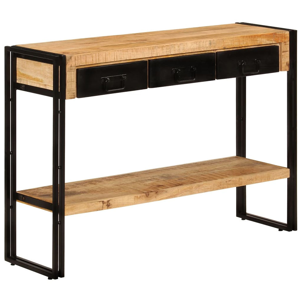 Миниатюра: Конзолна маса 110x30x76 cм мангово дърво масив