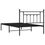 Миниатюра: Метална рамка за легло с горна табла черна 107x203см