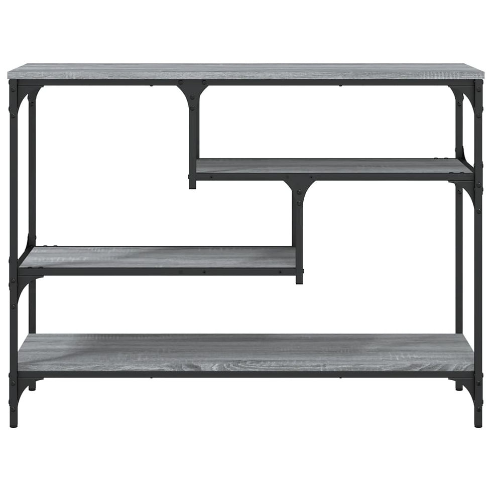 Миниатюра: Конзолна маса сив сонома 100x30x75 см инженерно дърво