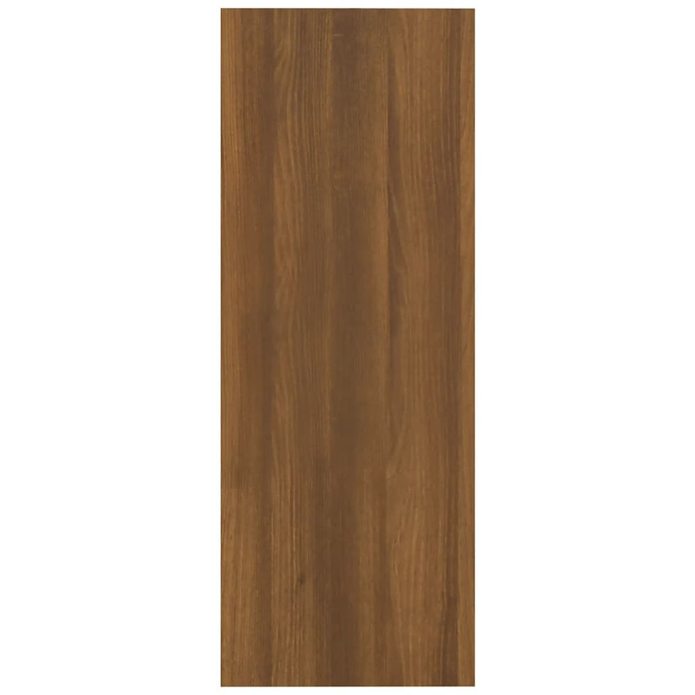 Миниатюра: Конзолна маса кафяв дъб 105x30x80 см инженерно дърво