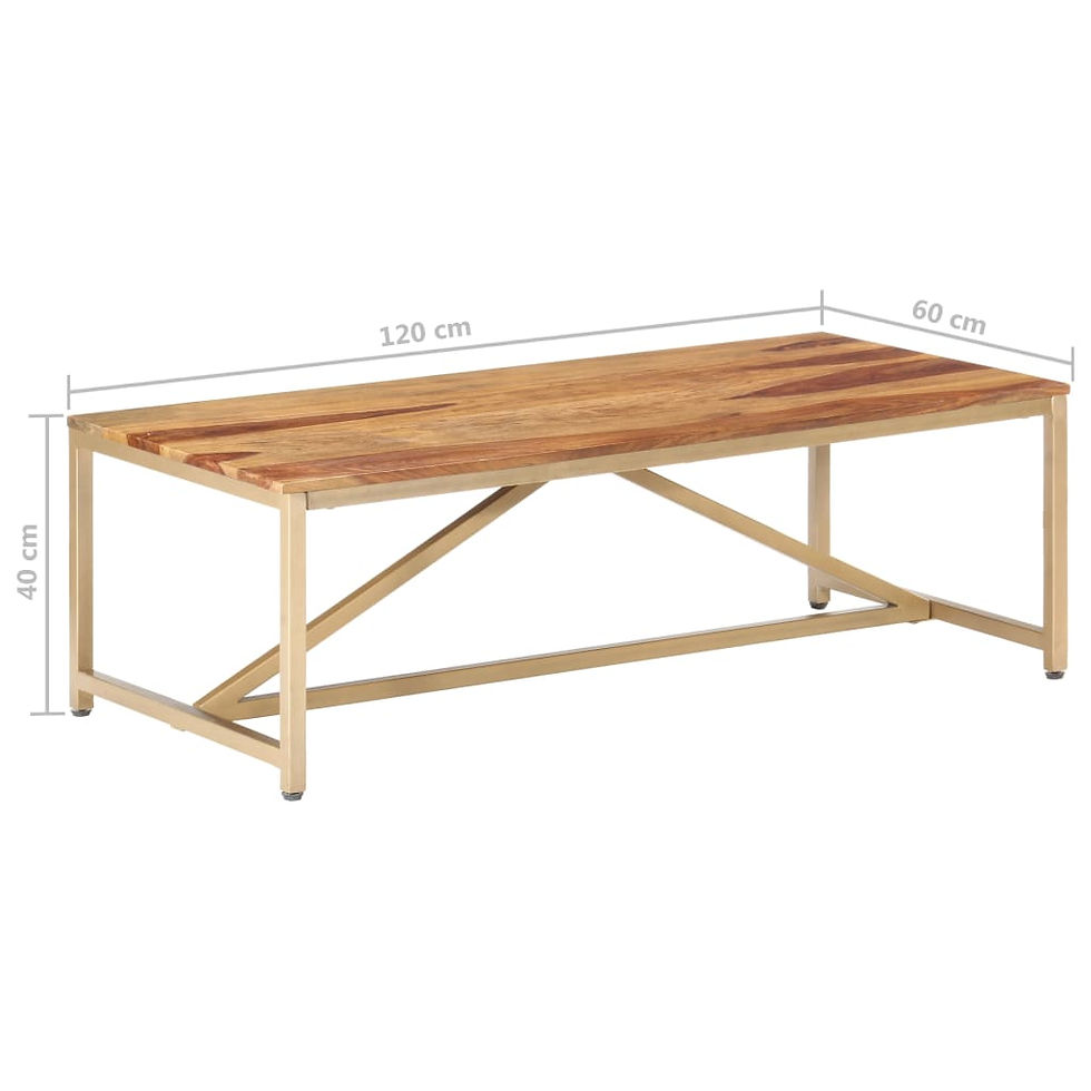 Миниатюра: Маса за кафе 120x60x40 см масивно дърво