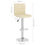 Миниатюра: Бар табуретка кремава текстил