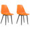 Миниатюра: Трапезни столове 2 бр оранжеви РР