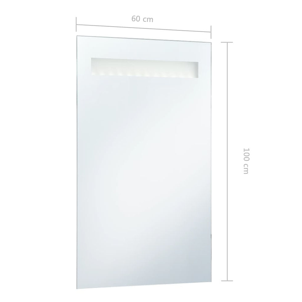 Миниатюра: LED стенно огледало за баня 60x100 см