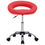 Миниатюра: Въртящ се офис стол червен изкуствена кожа