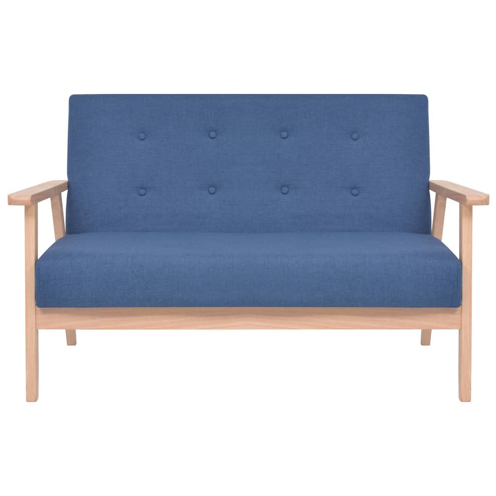 Миниатюра: Комплект дивани 2 части плат сини