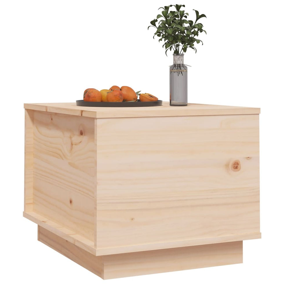 Миниатюра: Кафе маса 40x50x35 см борово дърво масив