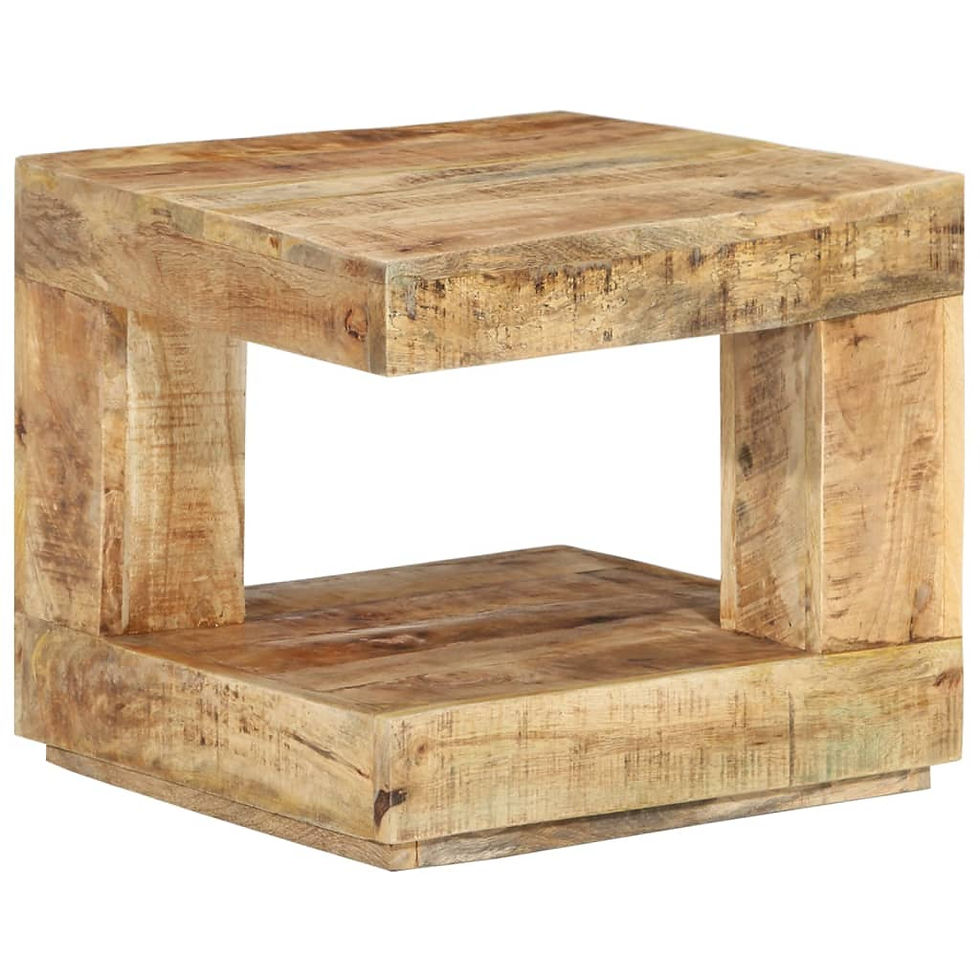 Миниатюра: Маса за кафе 45x45x40 см масивно мангово дърво