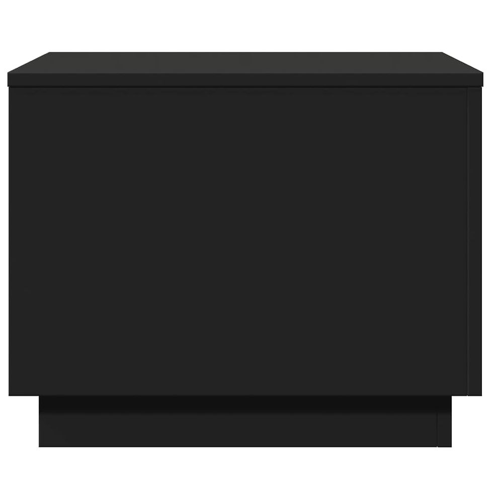 Миниатюра: Маса за кафе с LED осветление черна 50x50x40 см