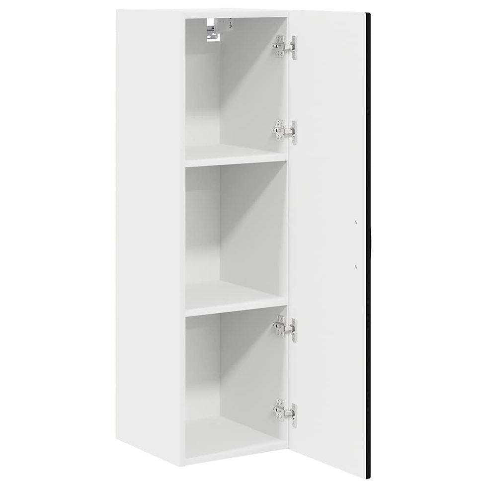 Миниатюра: Кухненски шкаф с рафт Черно 30 x 31 x 100 см Инженерно дърво