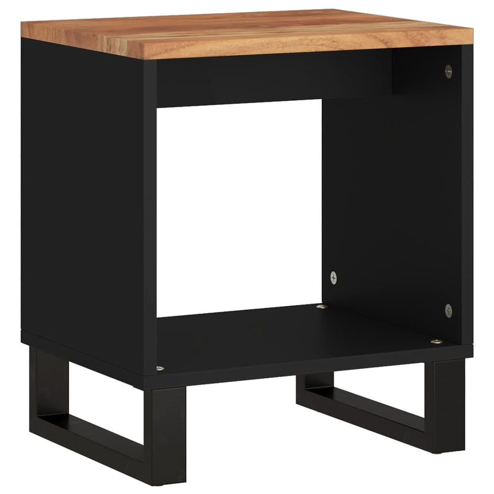 Миниатюра: Маса за кафе 40x31x46 см акация масив и инженерно дърво