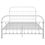 Миниатюра: Рамка за легло бяла метал 160x200 см