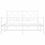 Миниатюра: Метална рамка за легло с горна и долна табла бяла 135x190 см