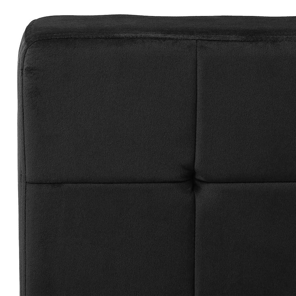 Миниатюра: Стол за релаксация 65x79x87 см черен кадифе