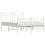 Миниатюра: Метална рамка за легло с горна и долна табла бяла 140x200 см