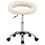 Миниатюра: Въртящ се офис стол кремав изкуствена кожа